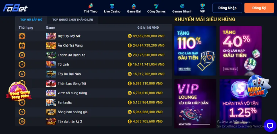 Casino trực tuyến sv66 chính thức